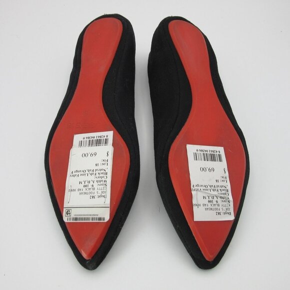 Joe's Jeans Black Flats Women's 6 Slip-on Pointed Toe Business - Picture 6 of 8